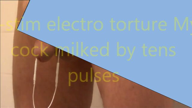 tens electro estim tortured cock