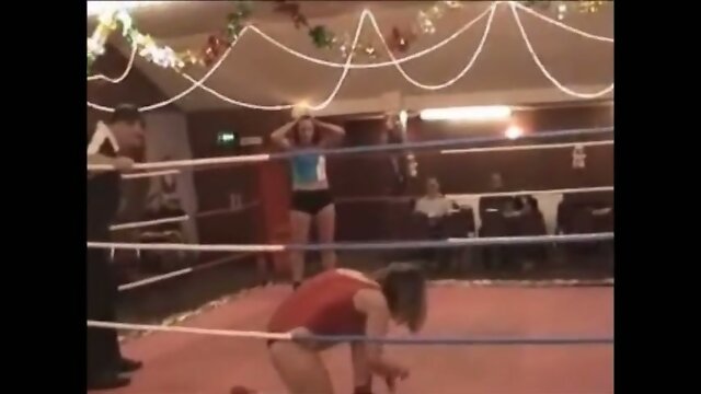 Milf competitive ring wrestling