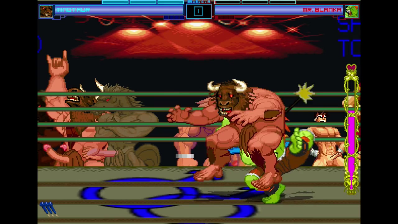 Bara mugen: minotaur and blanka fuck each other! - manporn.xxx