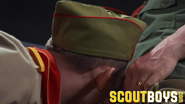 Scoutmaster tempts and dominates two young scouts: luke